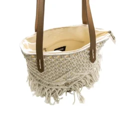 Bolso Mustang MACRAME CRUDO WORLD CUERO