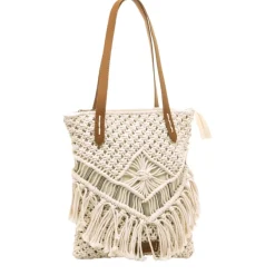 Bolso Mustang MACRAME CRUDO WORLD CUERO