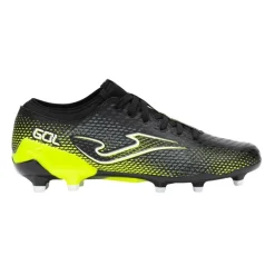 Botas fútbol Joma Gol 2501 Negro Amarillo Flúor Artificial Grass