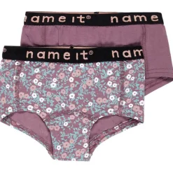 Braguitas Name-it Nmfhipster 2P Black Plum Flower
