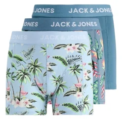 Calzoncillos Jack & jones Jacflower Bird Trunks 3 Pack Jnr Sn