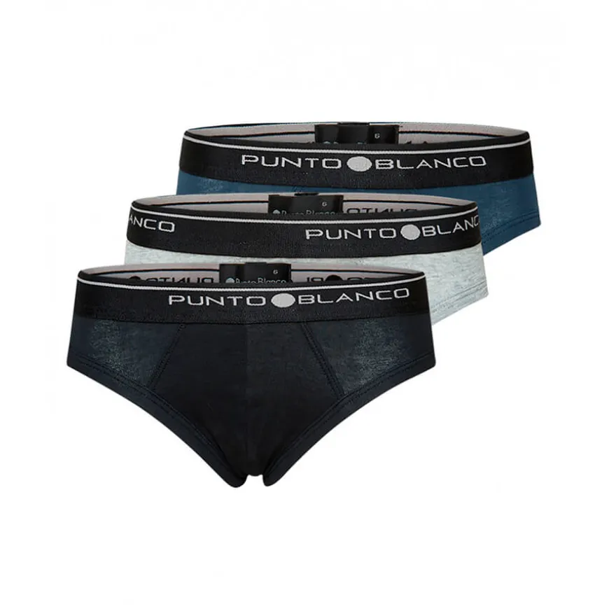 Calzoncillos Punto blanco Triplo Slip Basix