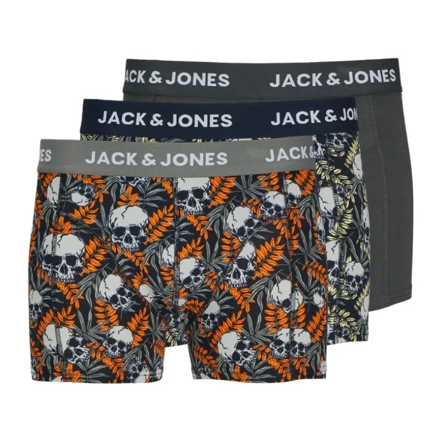 Calzoncillos Jack & jones Jachugo Skulls Trunks 3 Pack Sn