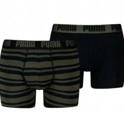 Calzoncillos Puma Puma Men Everyday Heritage Stripe Boxer 2P