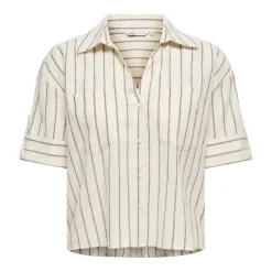 Camisas manga corta Only Onltizana Stripe S S Shirt Wvn Noos