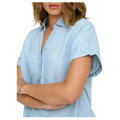 Camisas manga corta Only Onlcharis Life Cap Sleeve Shirt Wvn Cc