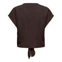 Camisas manga corta Only Onlsiesta Ss Knot Lin Bl Shirt Pnt Noos