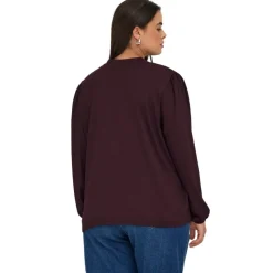 Camisas manga larga Carmakoma Carfancy Life L S V-Neck Blouse Jrs