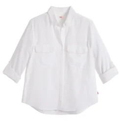 Camisas manga larga Levis Elaine Utility Shirt Bright Wh