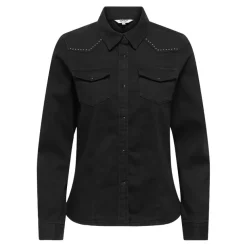 Camisas manga larga Only Onlsasia L S Fit Stud Dnm Shirt Akm