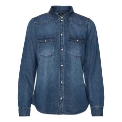 Camisas manga larga Vero moda Vmmaria Ls Denim Slim Shirt Mix New Noos