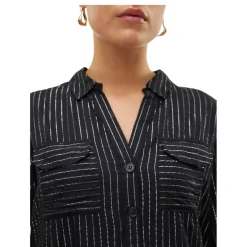 Camisas manga larga Vero moda Vmbumpy Ls Glitter Shirt Wvn Ga Noos