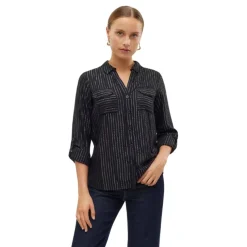 Camisas manga larga Vero moda Vmbumpy Ls Glitter Shirt Wvn Ga Noos