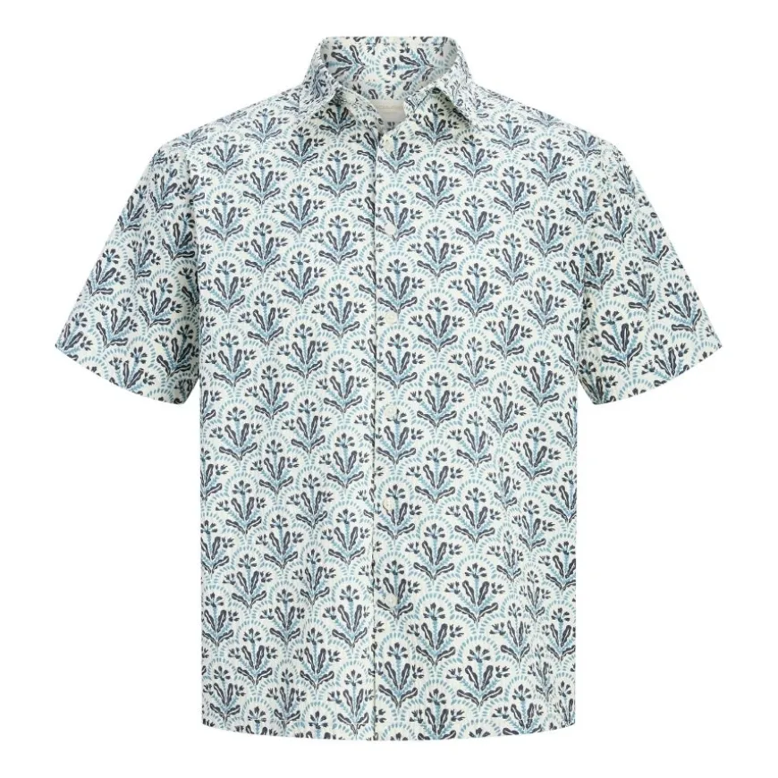 Camisas manga corta Jack & jones Jorcassis Seersucker Aop Shirt Ss