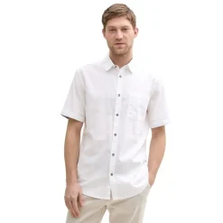 Camisas manga corta Tom tailor Cotton Linen Shirt
