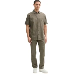 Camisas manga corta Tom tailor Cotton Linen Shirt