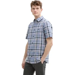 Camisas manga corta Tom tailor Checked Slubyarn Shirt
