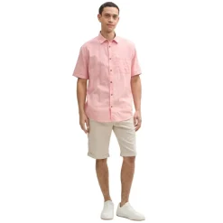 Camisas manga corta Tom tailor Cotton Linen Shirt