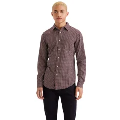 Camisas manga larga Dockers Slim Original Woven Quest Flannel Warm C