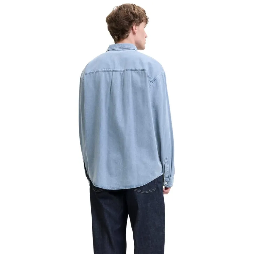 Camisas manga larga Jack & jones Jornorrebro Denim Shirt Ls Sn