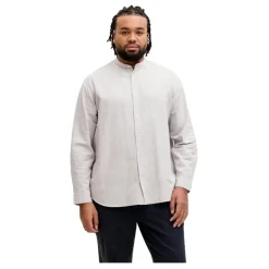 Camisas manga larga Jack & jones plus Jjebreeze Linen Blend Band Shirt L Pls