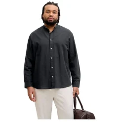 Camisas manga larga Jack & jones plus Jjebreeze Linen Blend Band Shirt L Pls