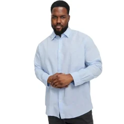 Camisas manga larga Jack & jones plus Jjebreeze Linen Blend Shirt Ls Sn Pls