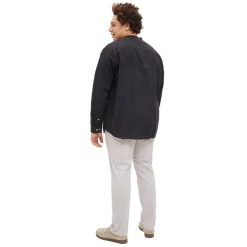Camisas manga larga Jack & jones plus Jjebreeze Linen Ble Band Shirt Ls Sn Pls