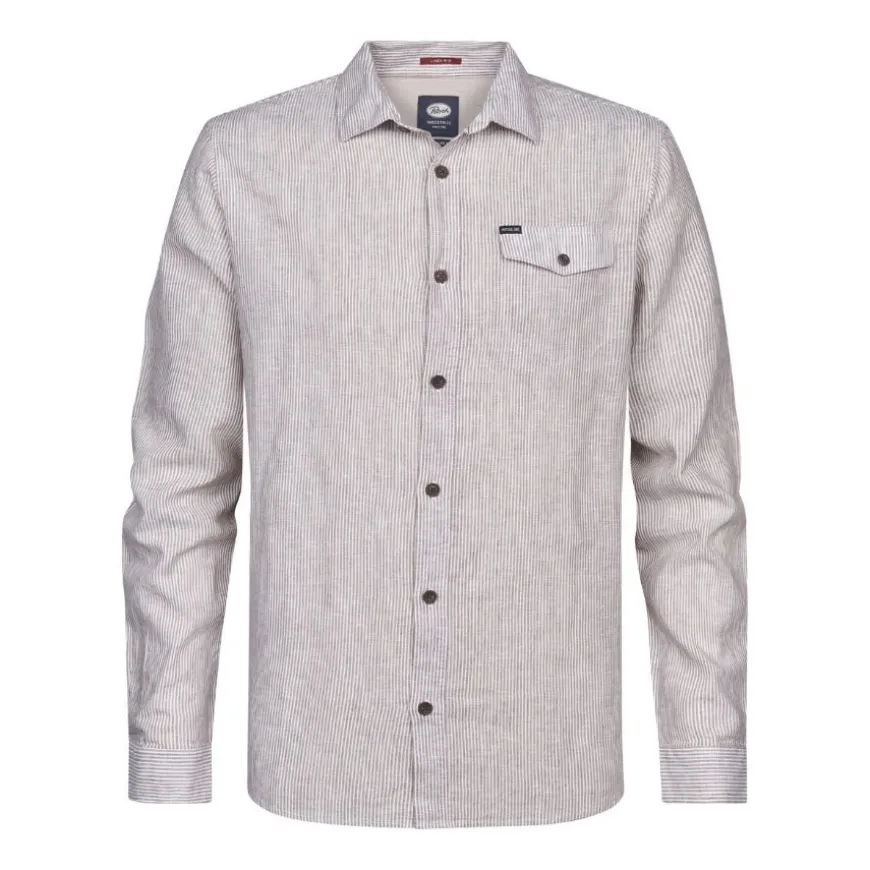 Camisas manga larga Petrol Men Shirt Long Sleeve Uni