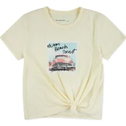 Camisetas manga corta Abercrombie Afg Miami Beach Side Knot Tee