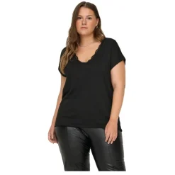 Camisetas manga corta Carmakoma Carmoster S S Lace V-Neck Top Jrs