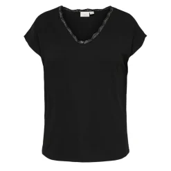 Camisetas manga corta Carmakoma Carmoster S S Lace V-Neck Top Jrs