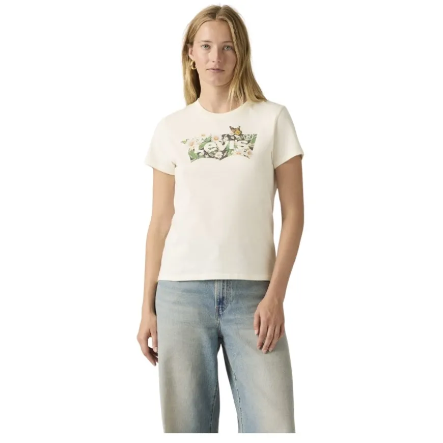 Camisetas manga corta Levis The Perfect Tee Daisy Bw Egret