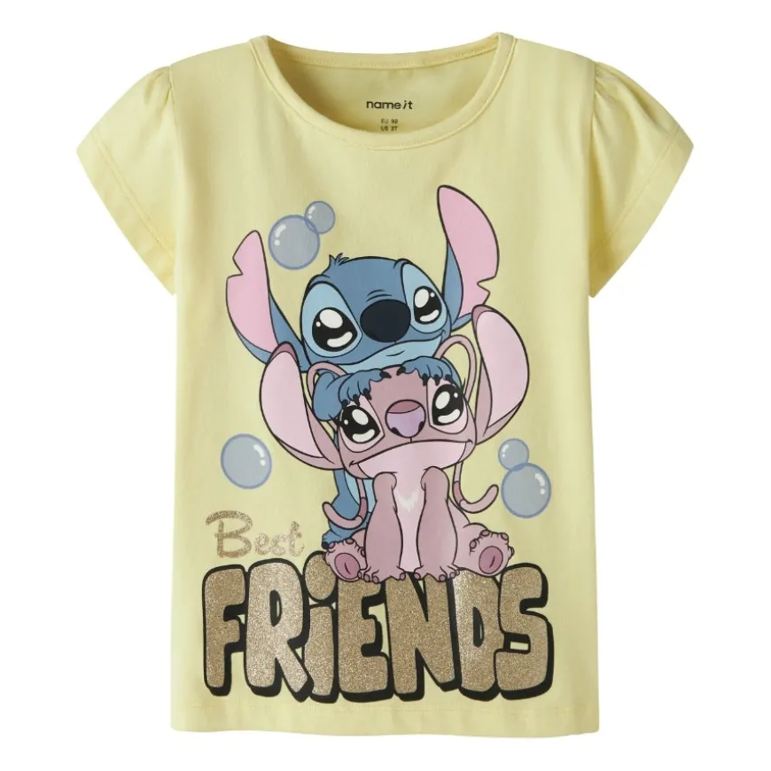 Camisetas manga corta Name-it Nmffuba Stitch Ss Top Box Noos Wdi