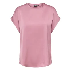 Camisetas manga corta Only Onllieke S S Satin Mix Top Wvn Noos