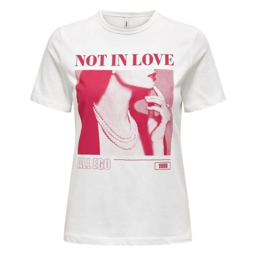 Camisetas manga corta Only OF Onlalba Life S S Ego Top Box Jrs