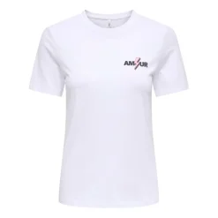 Camisetas manga corta Only Onlariya Life Reg S S Love Top Box Jrs