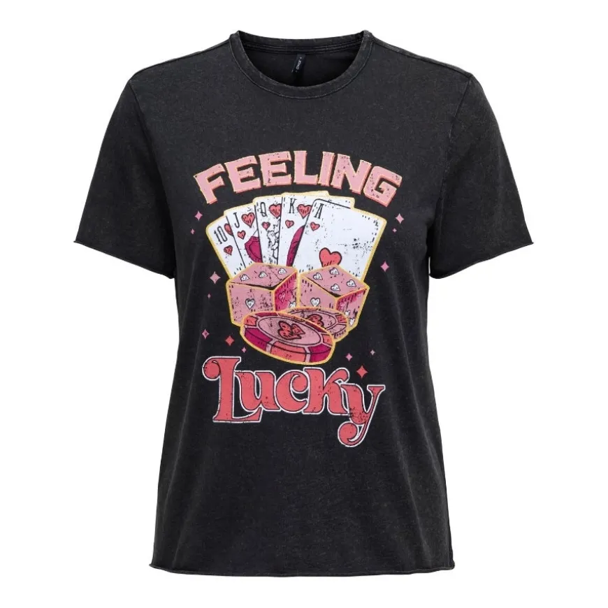 Camisetas manga corta Only Onllucy Life Reg S S Print Top Box Ccjrs