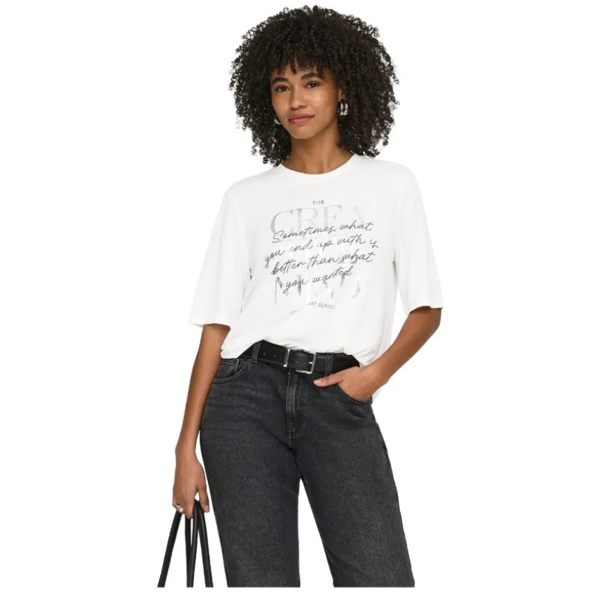 Camisetas manga corta Only Onlfree Maya S S Print Top Box Jrs