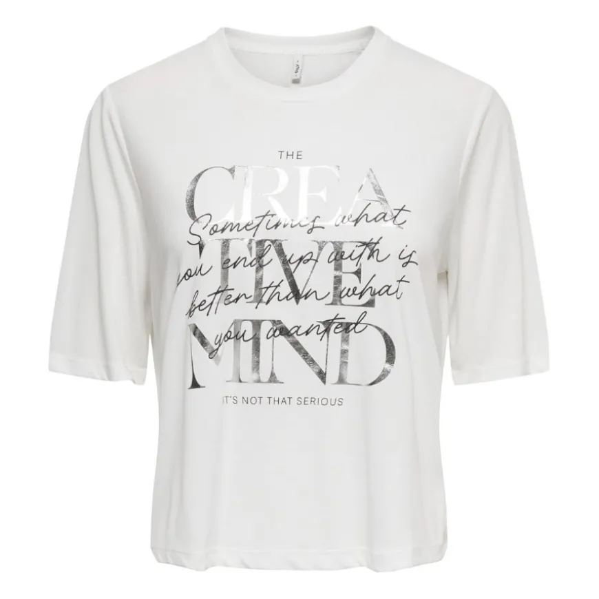 Camisetas manga corta Only Onlfree Maya S S Print Top Box Jrs