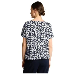 Camisetas manga corta Tom tailor T-Shirt Henley Crincle Alloverprint