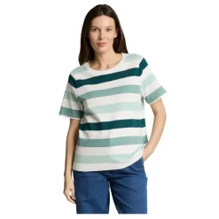 Camisetas manga corta Tom tailor T-Shirt Boxy Crew Neck With Print