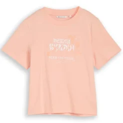 Camisetas manga corta Tom tailor Loose T-Shirt With Embro