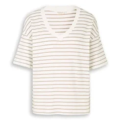 Camisetas manga corta Tom tailor T-Shirt Bold V-Neck Stripe