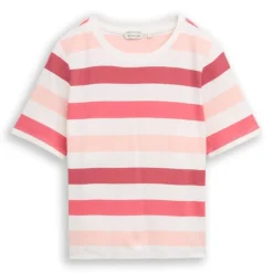 Camisetas manga corta Tom tailor T-Shirt Boxy Crew Neck With Print