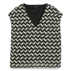 Camisetas manga corta Vero moda Vmtikka Cs V-Neck Top Jrs