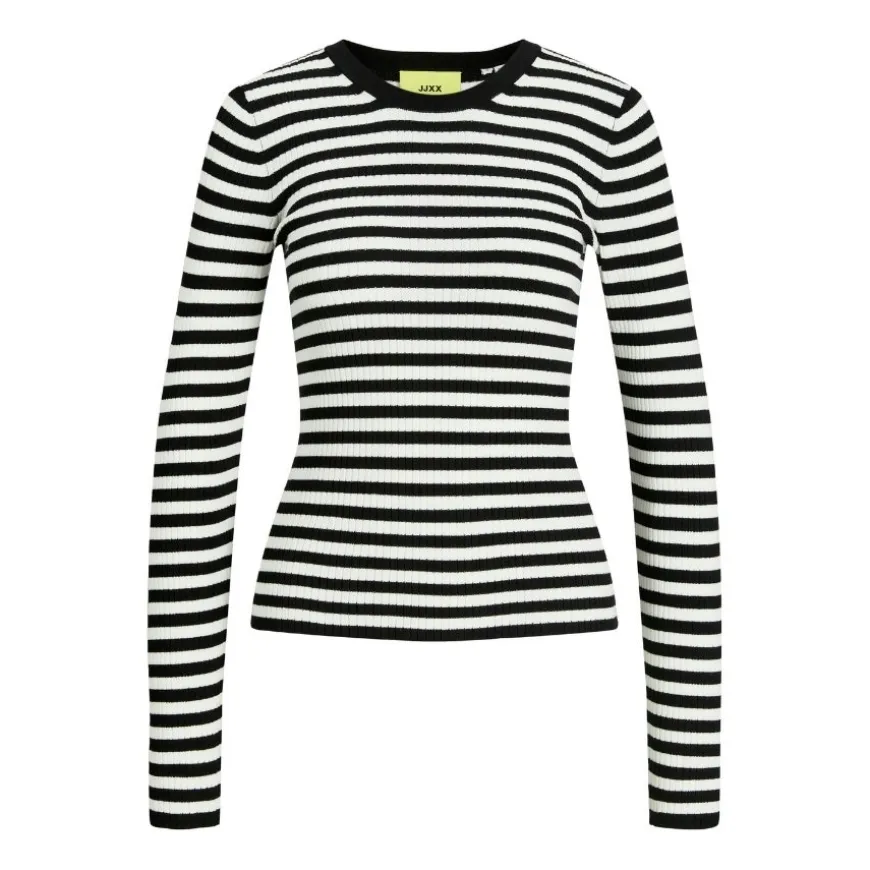 Camisetas manga larga Jjxx Jxjodi Tight Stripe Crew Neck Knit Noos