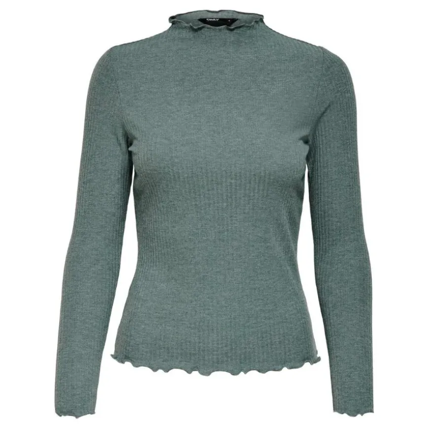 Camisetas manga larga Only Onlemma L S High Neck Top Noos Jrs