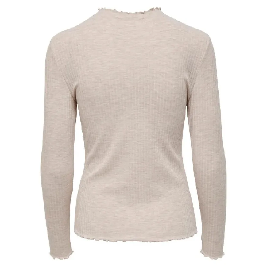 Camisetas manga larga Only Onlemma L S High Neck Top Noos Jrs