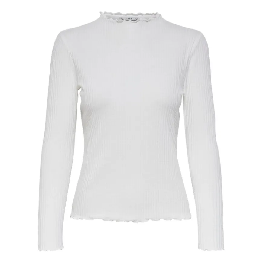 Camisetas manga larga Only Onlemma L S High Neck Top Noos Jrs